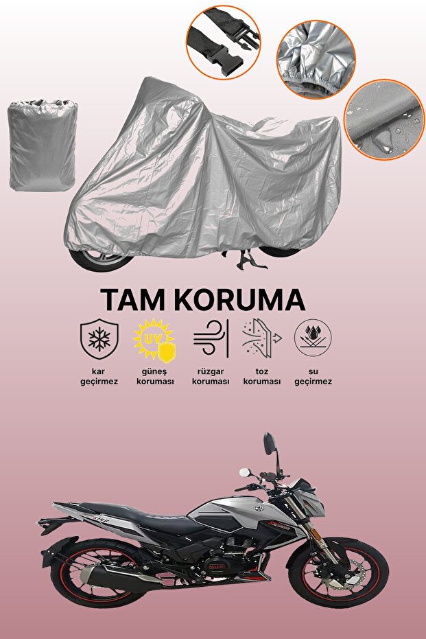 Gray Falcon Sharp 170 Compatible Motorcycle Cover, Protective Cover, Motorbike Cover