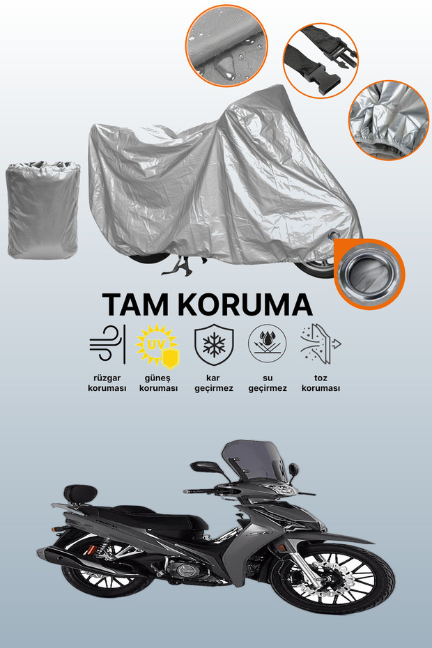 Gray Lock Compatible Kuba Cristal 50 Compatible Motor Tarpaulin, Protective Cover