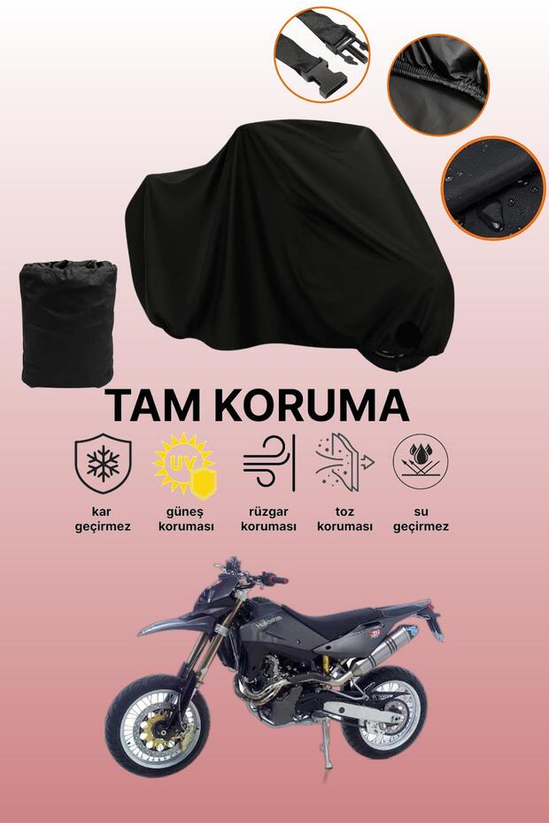 Black Husqvarna Sm 610 Compatible Engine Cover, Protective Cover, Motorcycle Cover