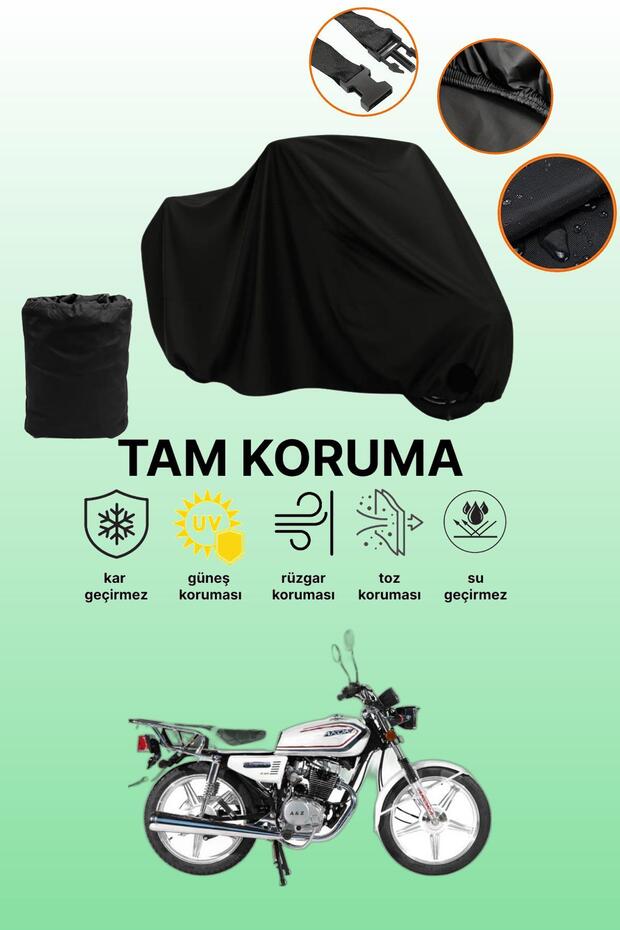 Black Arora Ar 100-8 Classic Steel Compatible Engine Cover, Protective Cover, Motorcycle Cover