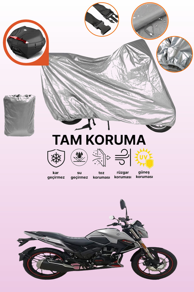 حقيبة خلفية رمادية متوافقة مع غطاء المحرك المتوافق مع Falcon Sharp 170، غطاء واقي - 1