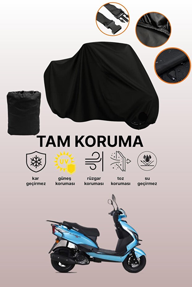 Black Rks Blazer 50 Xr Compatible Engine Cover, Protective Cover, Motorcycle Cover