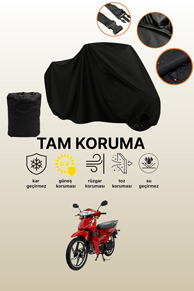 Black Mondial 100 Sfc Automatic X Compatible Motorcycle Cover, Protective Cover, Motorcycle Cover