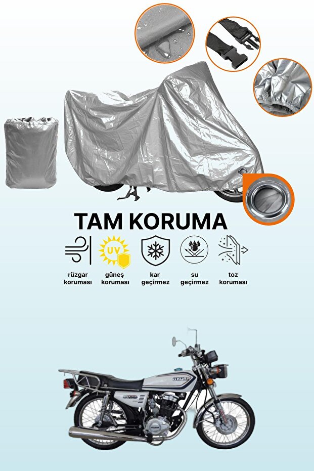 Kuba Çita 150R Compatible Engine Tarpaulin Compatible with Gray Lock
