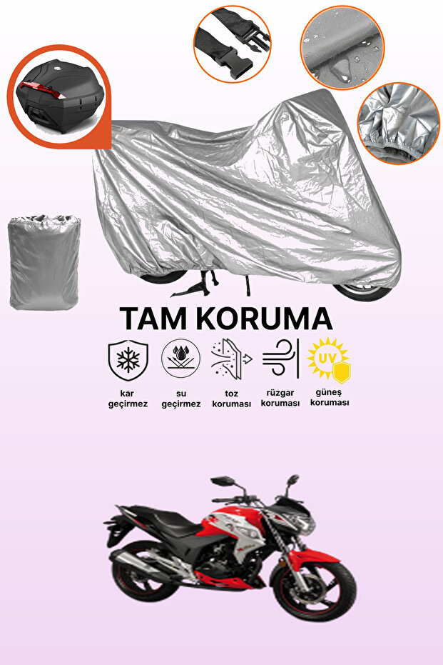 Falcon Sharp 150 Compatible Motor Tarpaulin Compatible with Gray Rear Bag