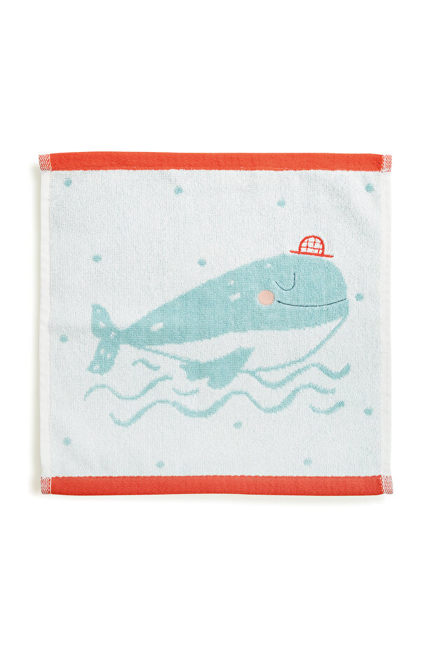 Boubou Embroidered 100% Organic Cotton Hand Towel 30 X 30 cm
