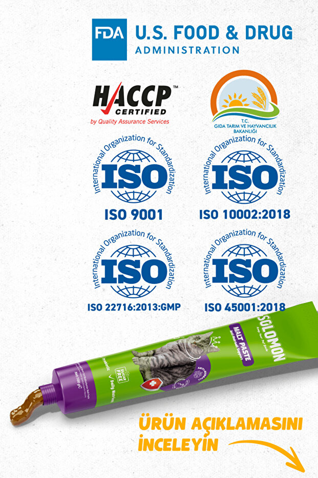 Malt Paste 100 gr Kedi Tüy Yumağı Önlemeyi Destekleyen Malt Macunu - 9