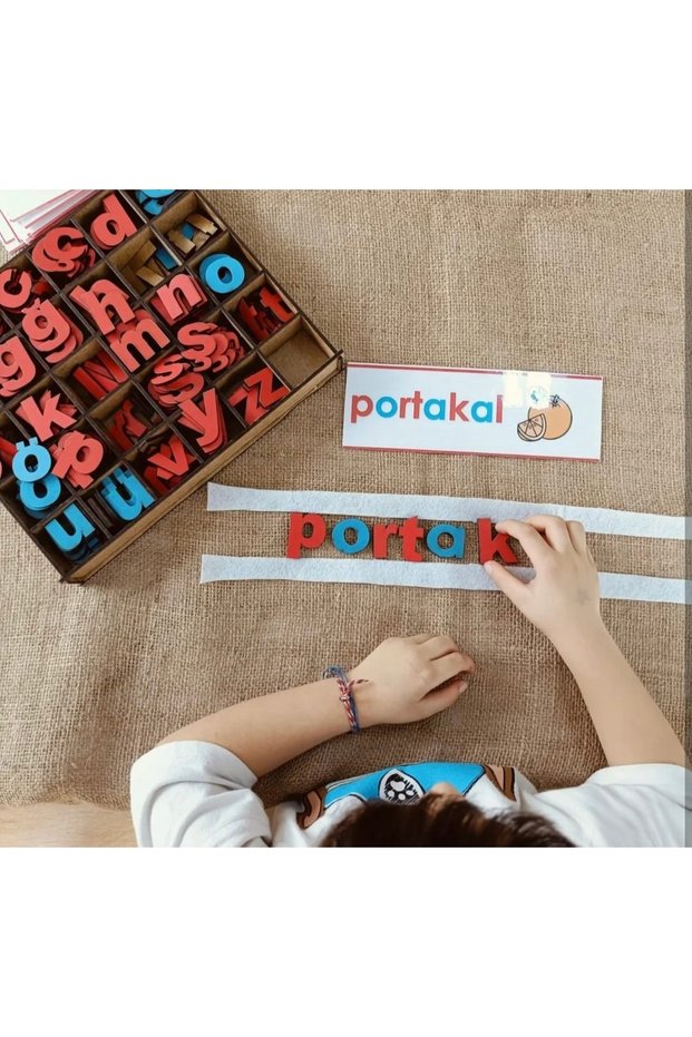 Wooden Movable Small Alphabet Set (10 Pieces of Each Letter)