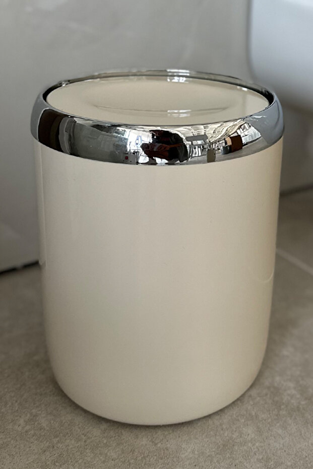 Lima Krom Dekorlu 2'li Set - Bej & Krom - 2