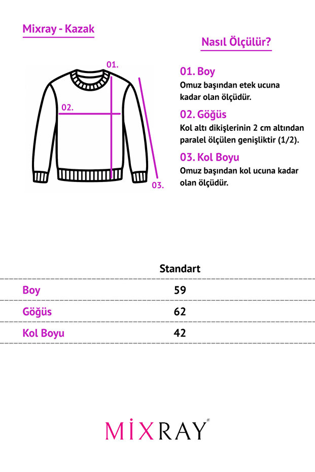 6183 Kadın Nopeli Oversize Triko İnce Basic Kazak Karamel - 2