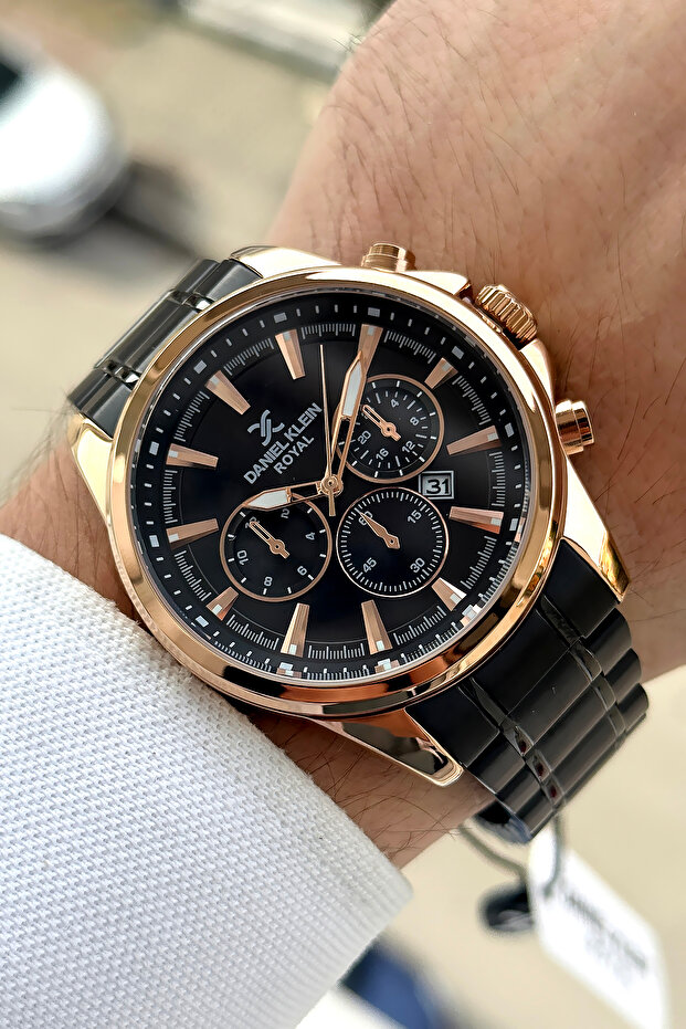 %100 Orijinal Siyah Renk Çelik Kordon Yeni Sezon Erkek Kol Saati Bileklik Hediyeli - 4