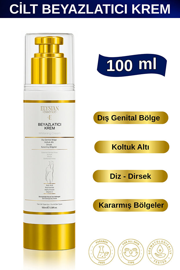 Elysian Essence Cilt Beyazlatıcı | Kararma Giderici Krem - Genital Bölge, Koltuk Altı, Bikini Bölgesi ve Vücut 100ml