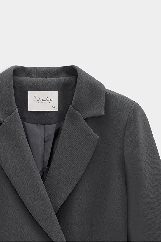 سترة أنثراسايت مزدوجة الصدر - 2