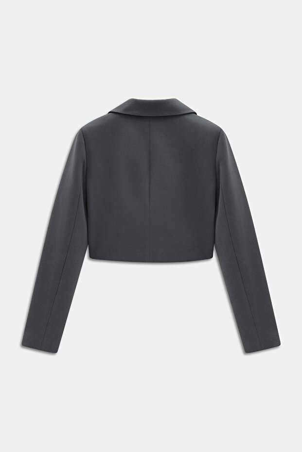 سترة أنثراسايت مزدوجة الصدر - 5