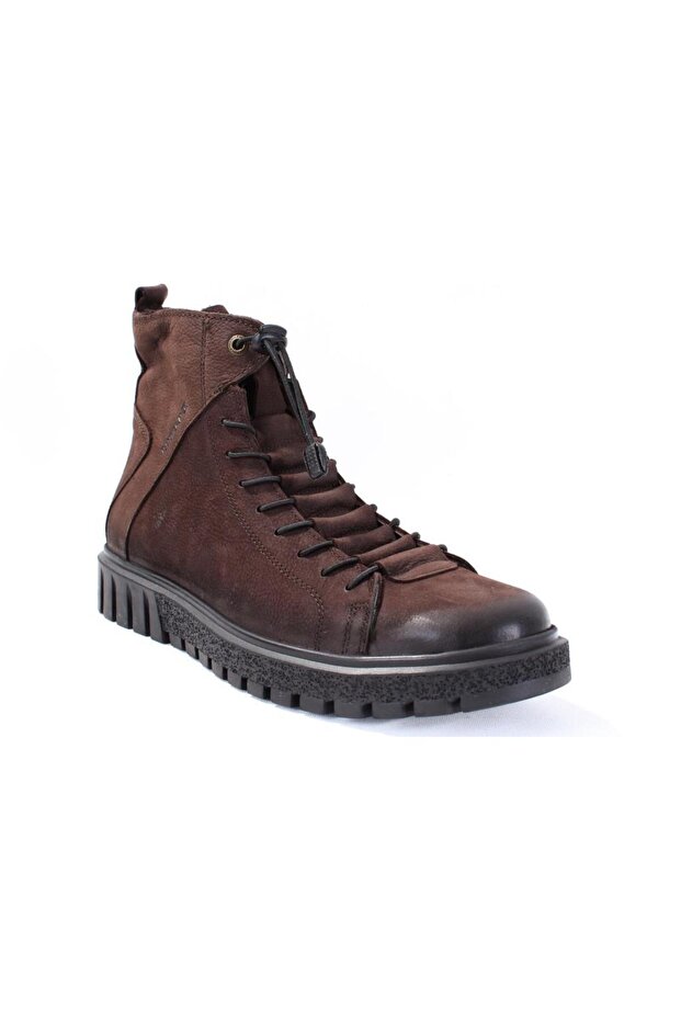 10217945 Brown Orthopedic Daily Leather Men's Boots