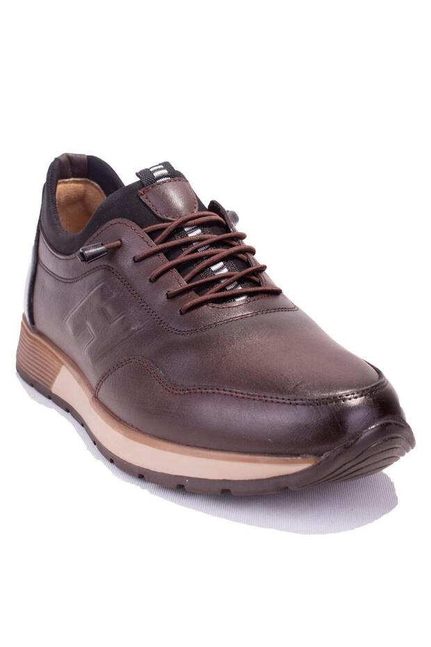 Dma08-1041 Brown Orthopedic Daily Men's Leather Shoes