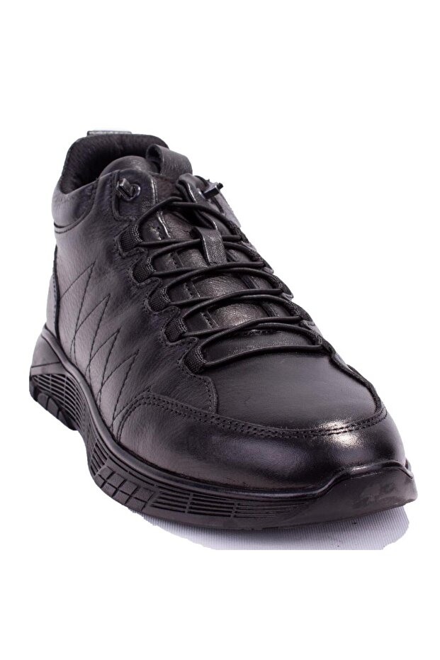 10222650 Strande Black Orthopedic Daily Men's Leather Boots