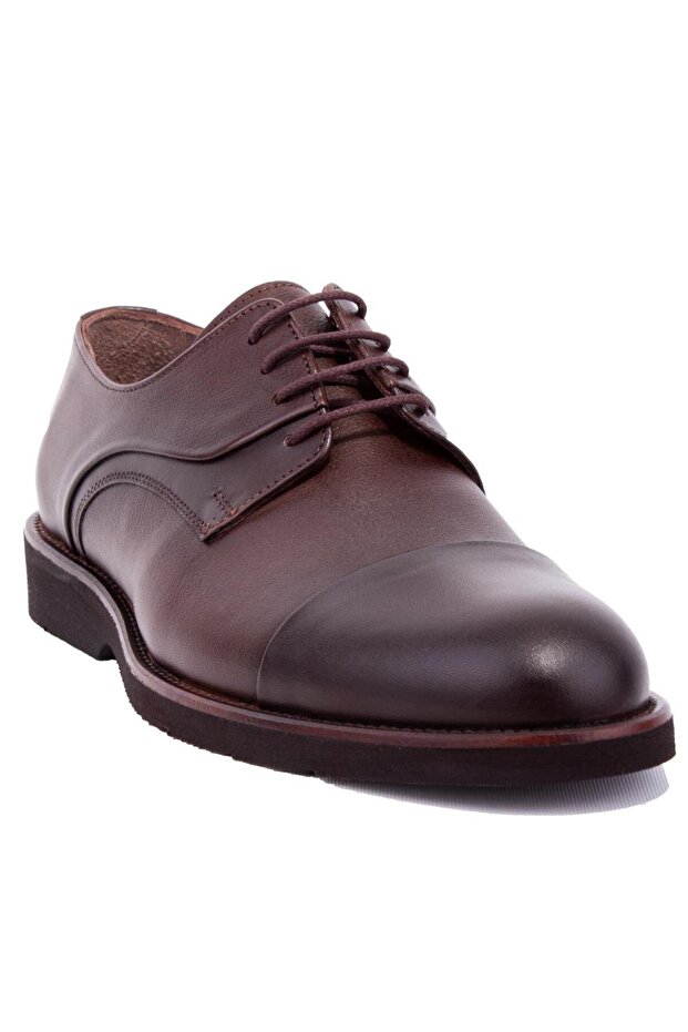 Dma08- 975 Brown Orthopedic Casual Men's Leather Shoes