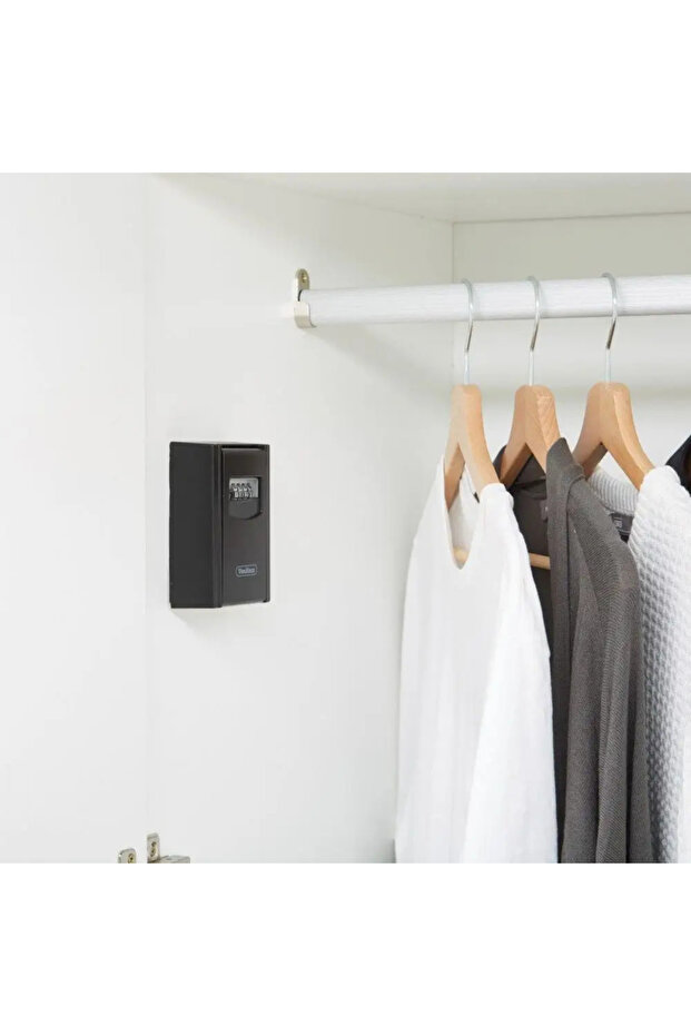 Key Safe with 4-Digit Combination, Black - 6