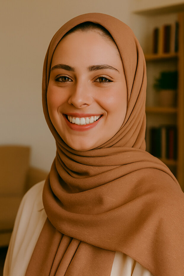 شال بلون القهوة