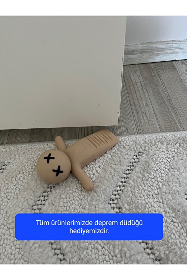 Kapı Stoperi—krem-komik Figürlü – Eğlenceli Ve Dekoratif Kapı Tutucu - 1