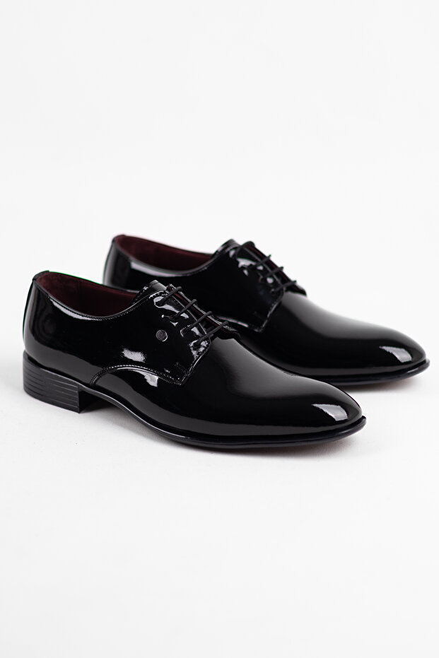 Classic Men's Patent Leather Shoes, Genuine Cowhide Lining, Suitable for Groom's Suits R30