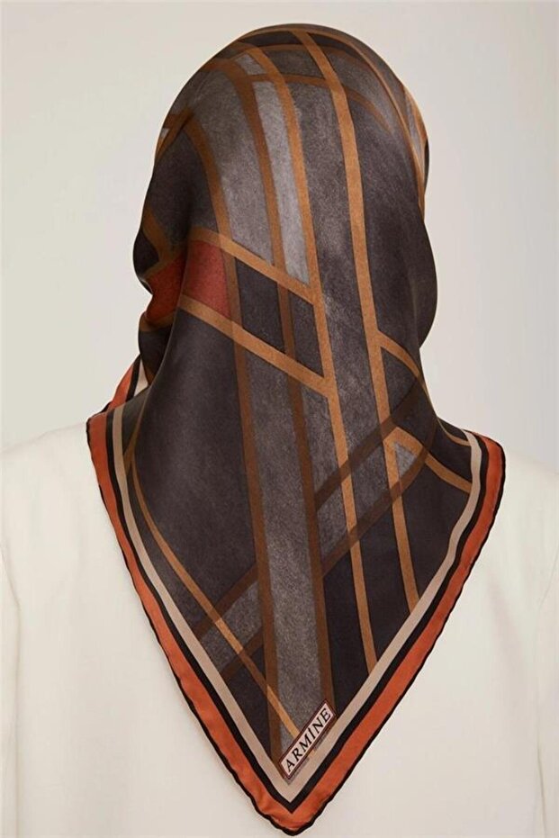 Nostalji Serisi Twill İpek Eşarp 8843-06NT - 4