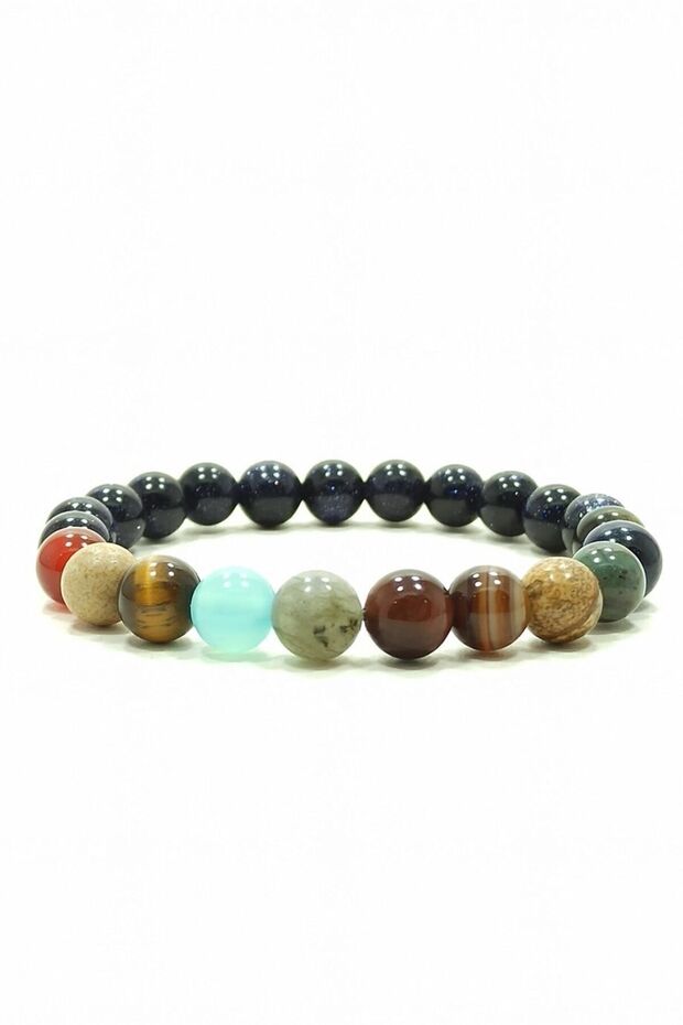 Planet Bracelet Solar System Natural Stone Planets Natural Stone Bracelet