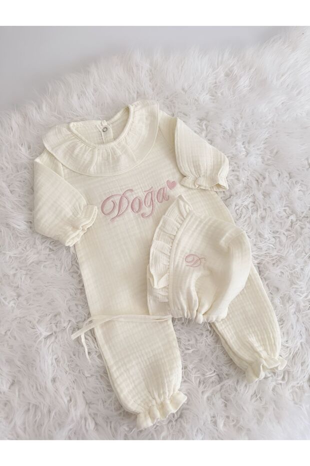 Muslin Jumpsuit Bonet Beanie