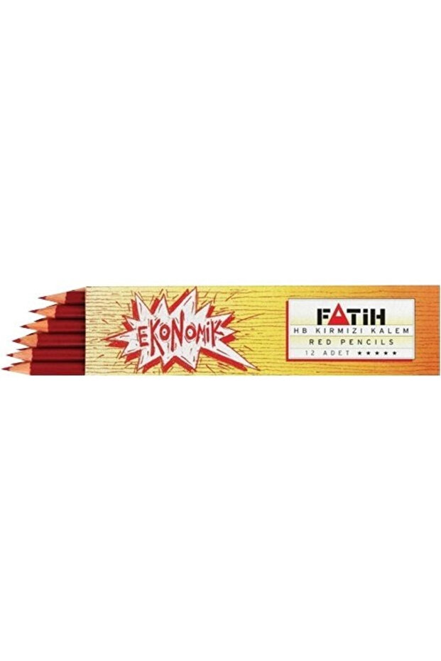 Fatih Kırmızı Kurşun Kalem 12 li