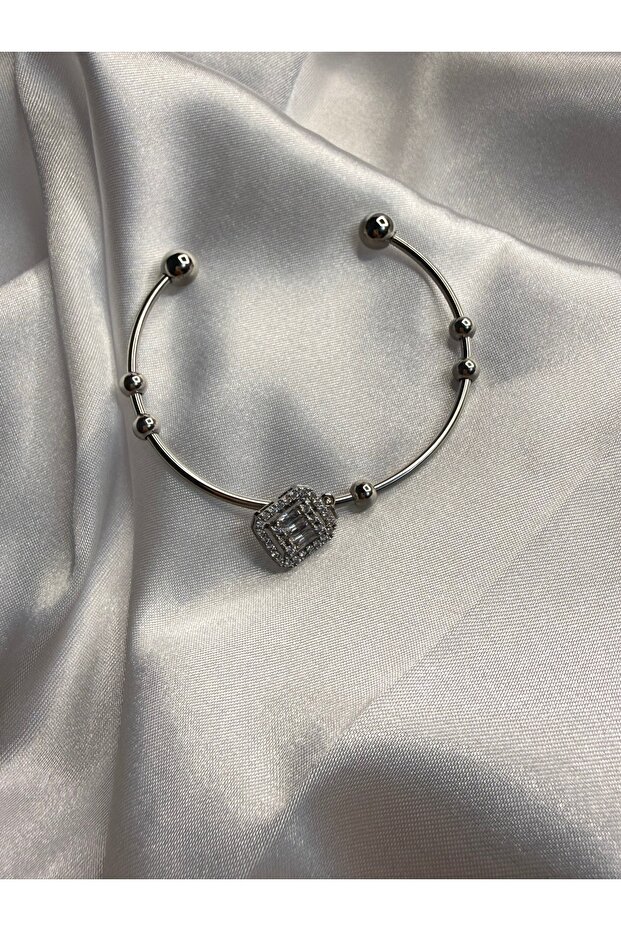 Silver Elegance Baguette Bracelet