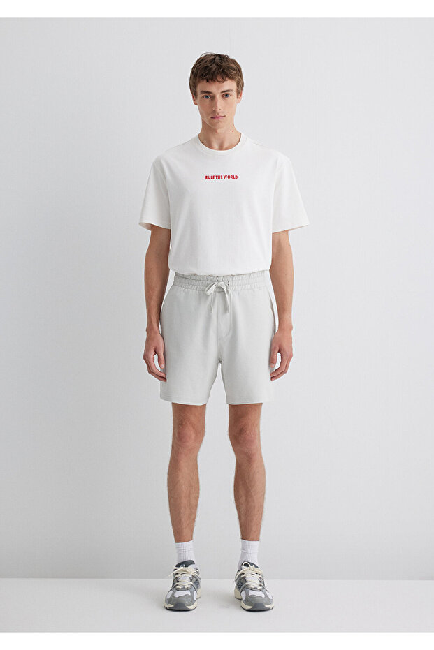 Gri Şort 0410257-70080 - 4