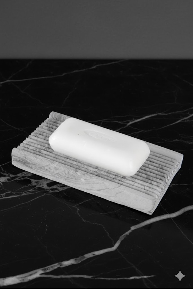 Handmade Rectangular Concrete Solid Soap Dispenser - 1