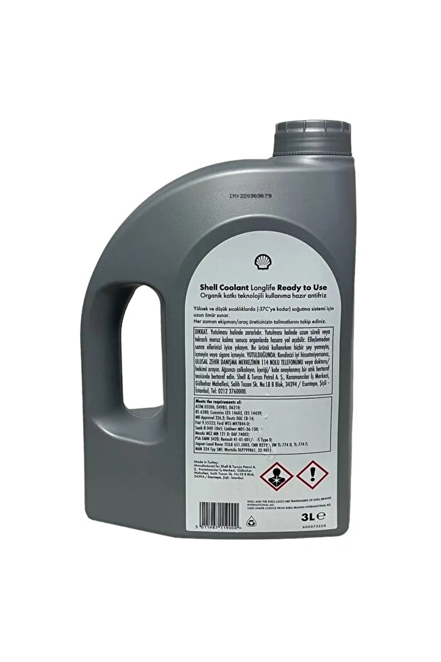 Coolant Longlife Kırmızı Hazır Antifriz 3 Litre -37c - Ready To Use - 2