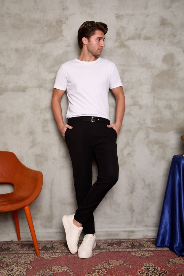 Joger Trousers with Belt Detail