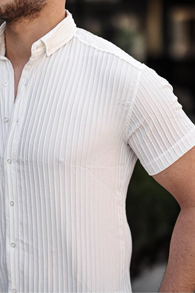 قميص رجالي بنمط خط ذاتي - 2