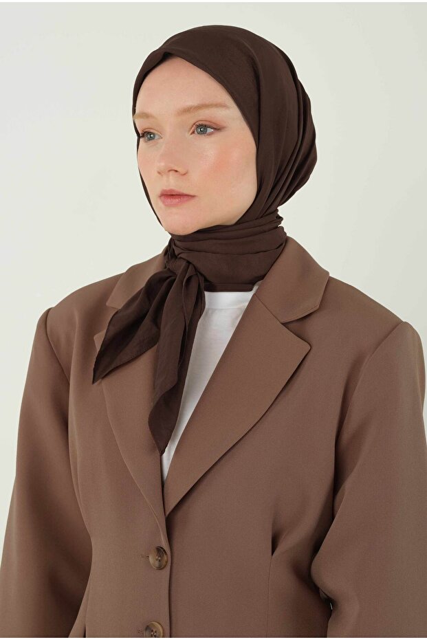 Soft Kraş Eşarp Kahve - 6