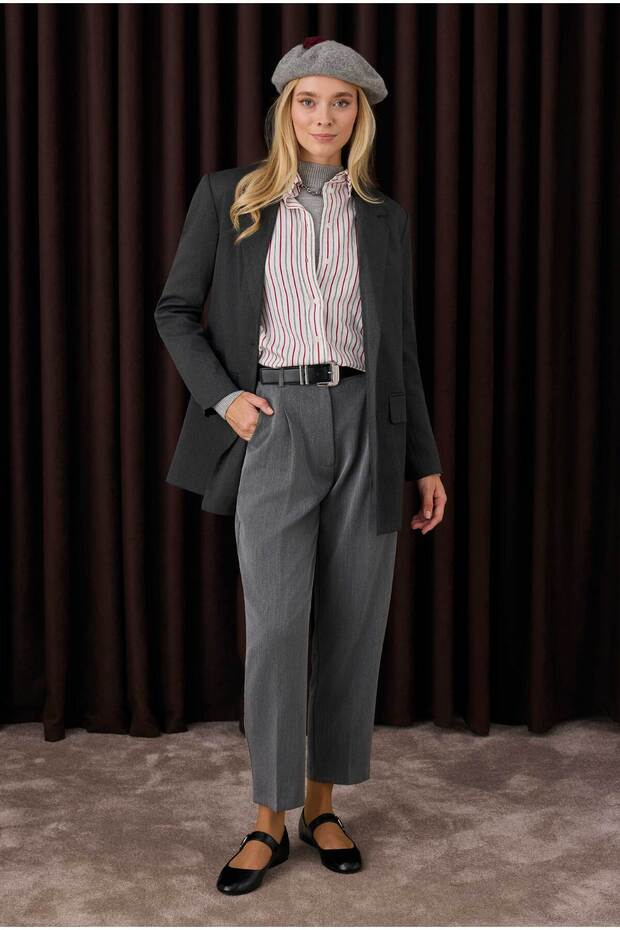 Klasik Blazer Ceket Antrasit - 2