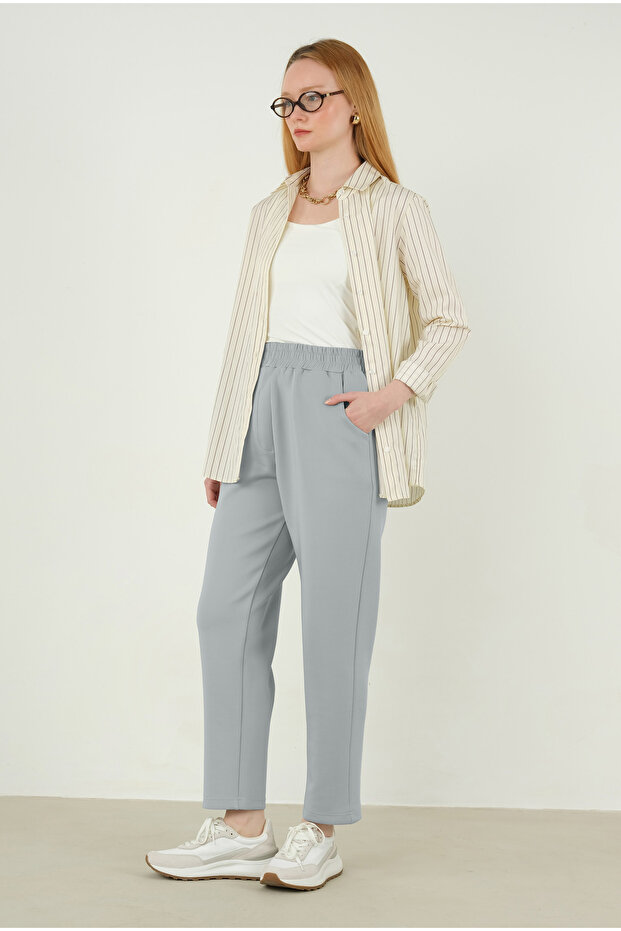 Scuba Pantolon Açık Gri - 2