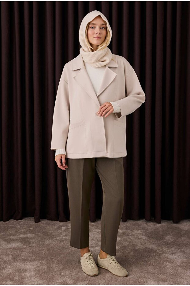 Maskülen Scuba Ceket Bej - 2