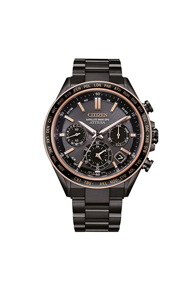 Eco-Drive Attesa Satellite Wave Cc4074-61W Men's Wristwatch