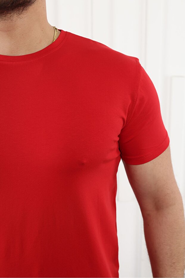 Ανδρικό κοντομάνικο μπλουζάκι Basic Crew Neck - 2