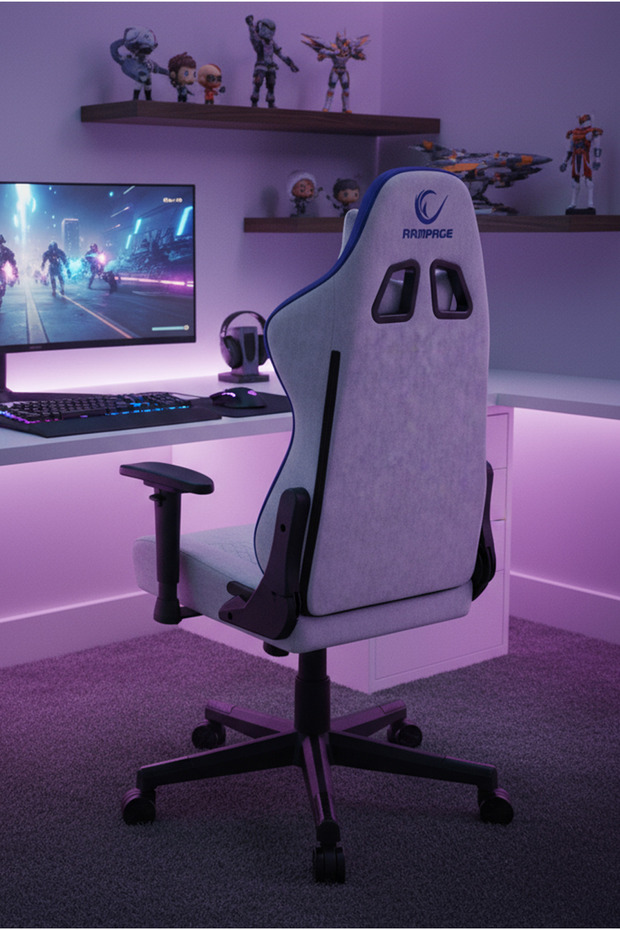 Typhoon Gri/Mavi Lüx Oyuncu Koltuğu - 4