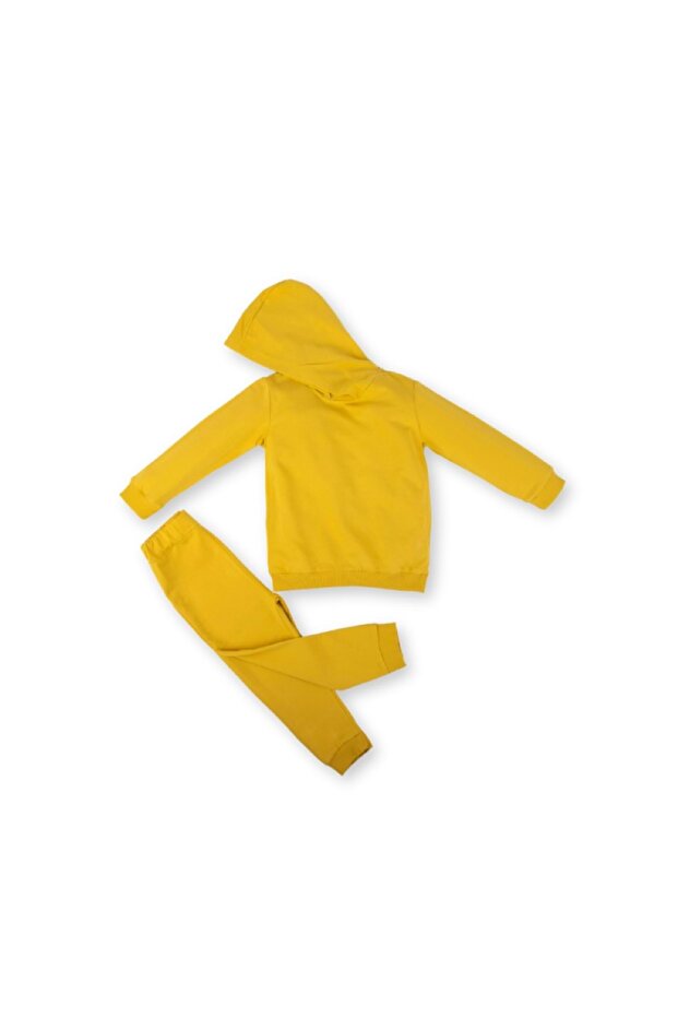 Basic Hooded Two Thread Bottom Top Set Yellow - 1