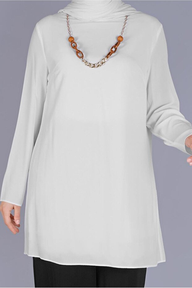 20071 Model Round Neck Basic Tunic - 4