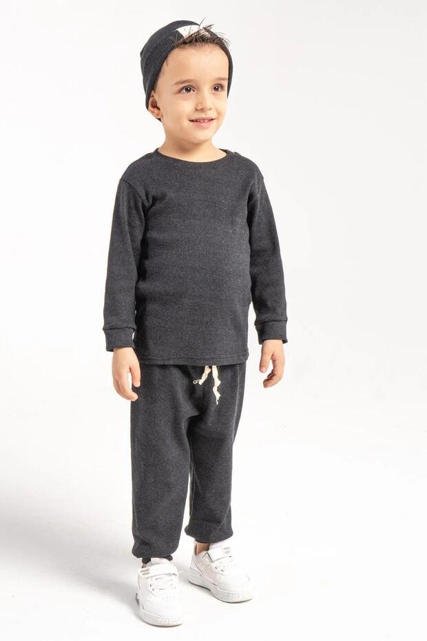 3-Piece Camisole Beret Cotton Unisex Baby Kids Set