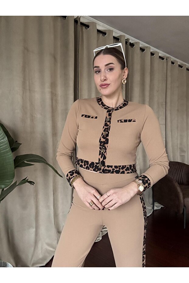 LEOPAR ŞERİTLİ ALT ÜST TAKIM - 4