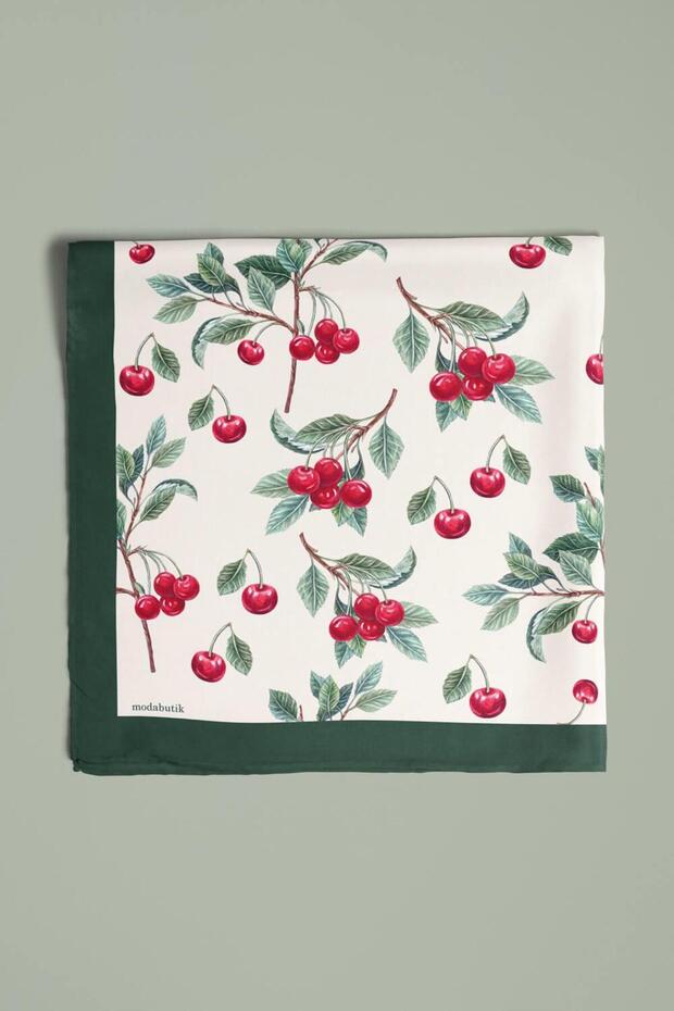Cherry Patterned Bandana - 6