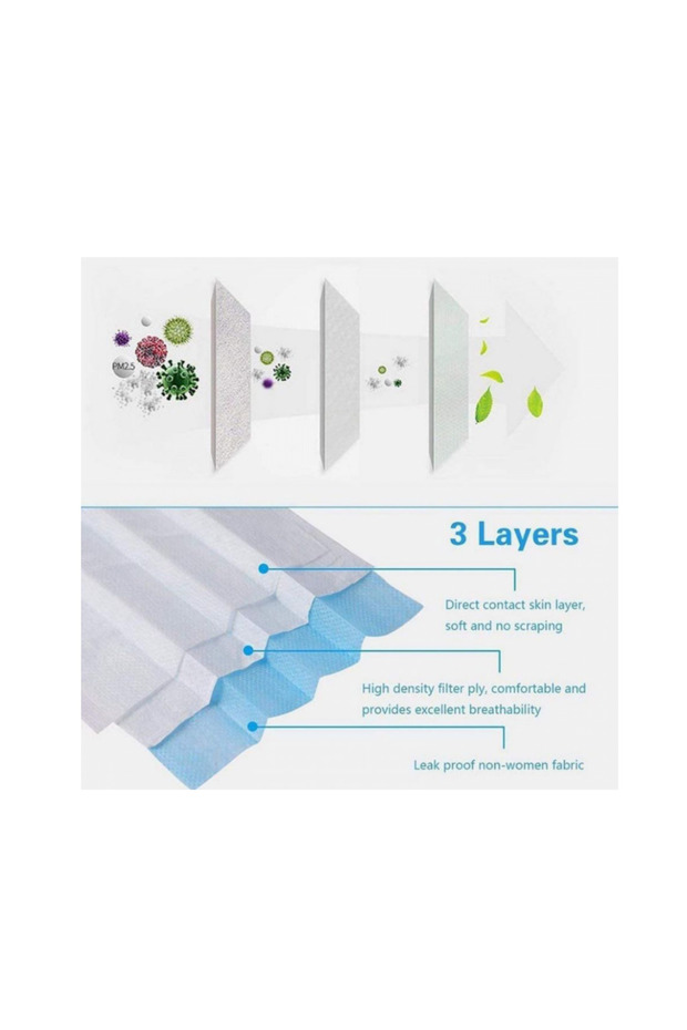 كمامات أطفال-ازرق - 4