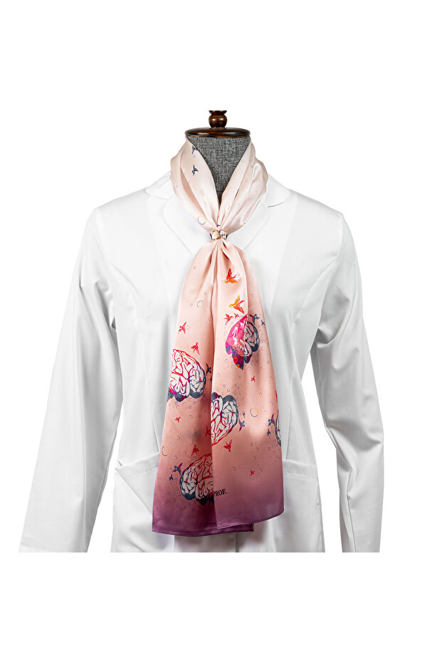 Eșarfă 100% mătase 35x155 - 3